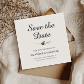 Elegante Save the Date Square Card