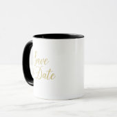 Elegante Save the Date Tasse - Custom Wedding Keep (Vorderseite Links)
