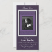 Elegante Schablone danken Ihnen ErinnerungsFoto 1 Dankeskarte (Vorderseite)