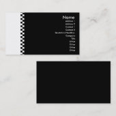 Elegante Schachbrett Visitenkarte (Vorne/Hinten)
