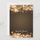 Elegante Schein-Lichter Herr-Frau Couples Shower Einladung (Rückseite)