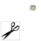 Elegante Schere Friseur Personal Stationery Gummistempel (Stempel)