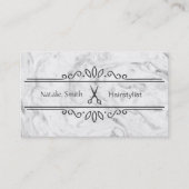 Elegante Scheren Friseurkarten Visitenkarte (Vorderseite)