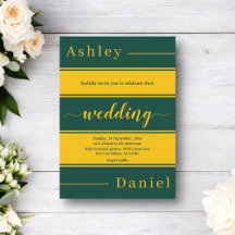 Elegante schick grüne und goldene Streifen Luxusho