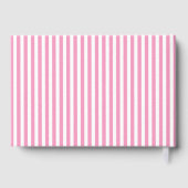 Elegante, schick-präppy-rosa Buchstaben an die Bra Gästebuch (Rückseite)