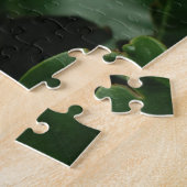 Elegante, schick-weiße Magnolie mit Personalisiert Puzzle (Seite)