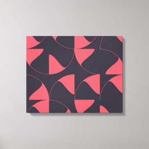 Elegante, schicke, abstrakte kreisförmige geometri leinwanddruck