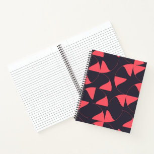 Elegante, schicke, abstrakte kreisförmige geometri notizblock