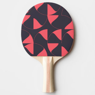 Elegante, schicke, abstrakte kreisförmige geometri tischtennis schläger
