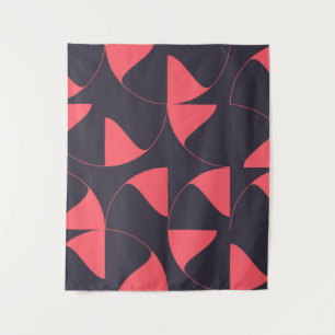 Elegante, schicke, abstrakte kreisförmige geometri wandteppich