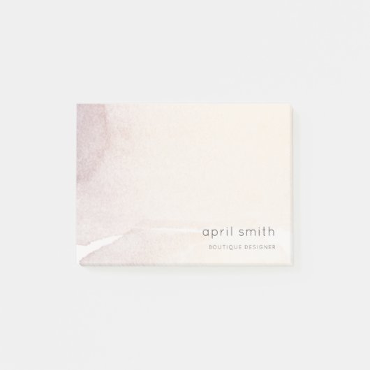 Elegante schicke Abstrakte Rose Gold Lila Wasserfa Post-it Klebezettel (Vorderseite)