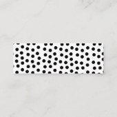 Elegante schicke Babydusche - Gewinnspiel Mini Visitenkarte (Rückseite)