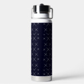 Elegante schicke Blue Black Water Flasche (Hinten)