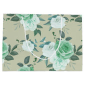 Elegante schicke Blume Große Geschenktüte (Rückseite)