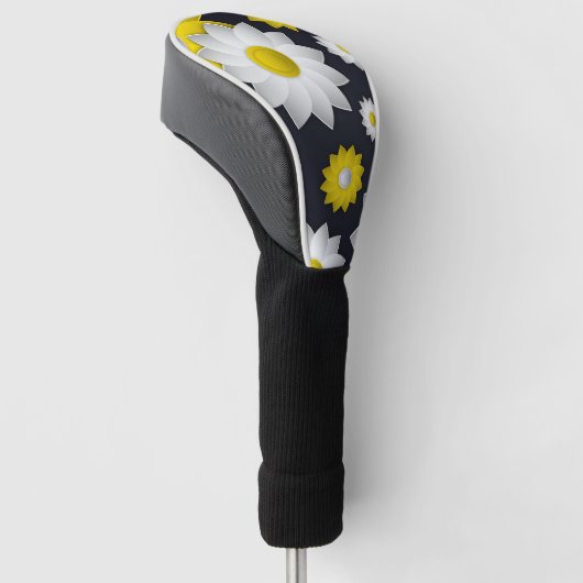 Elegante schicke Blumenkirschblütensonnenblume Golf Headcover (angewinkelt)