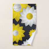 Elegante, schicke Blütenkirche Sonnenblume Blossom Badhandtuch Set (Handtuch)