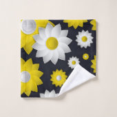 Elegante, schicke Blütenkirche Sonnenblume Blossom Badhandtuch Set (Waschlappen)