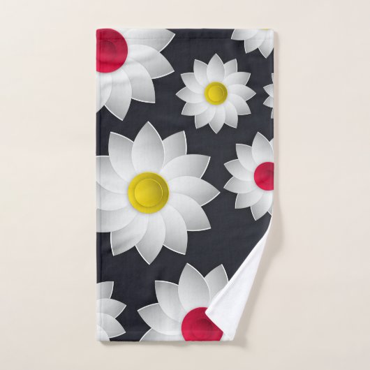 Elegante, schicke Blütenkirche Sonnenblume Blossom Badhandtuch Set (Handtuch)