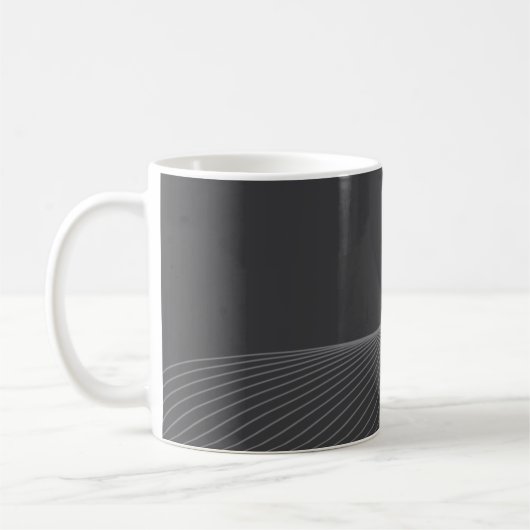 Elegante, schicke, einfache, moderne Grafikmusterk Kaffeetasse (Links)