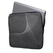 Elegante, schicke, einfache, moderne Grafikmusterk Laptopschutzhülle (Vorderseite Links)