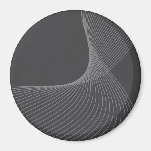 Elegante, schicke, einfache, moderne Grafikmusterk Magnet (Vorne)