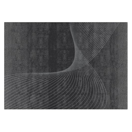 Elegante, schicke, einfache, moderne Grafikmusterk Schneidebrett (Vorderseite)