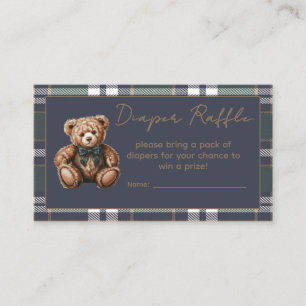 Elegante, schicke Fancy Bear R.L. Thema-Windel-Raf Begleitkarte