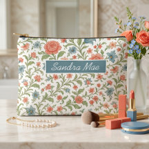 Elegante, schicke Floralkunst-Muster-Kosmetiktasch