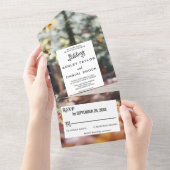 Elegante, schicke Frühlingssonne All In One Einladung (Abreißen)