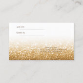 Elegante schicke Glitterie,Stripte-Referenzkarte Empfehlungskarte (Rückseite)
