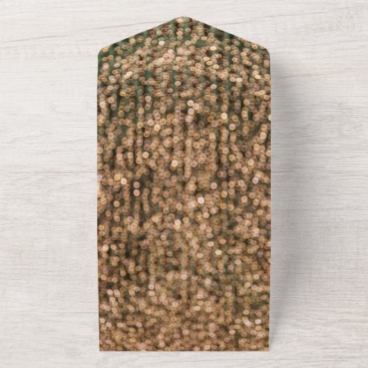 Elegante schicke goldene Hochzeitslampen beinhalte All In One Einladung (Außenbereich)