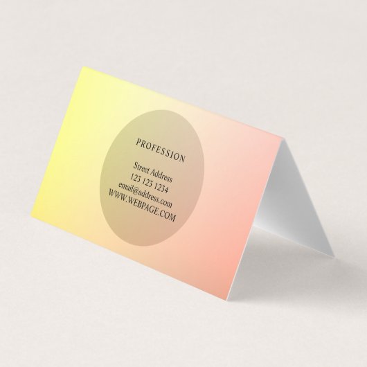 Elegante, schicke Gradientenbindung Visitenkarten (Rückseite)