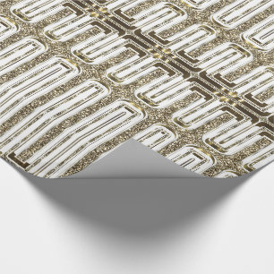 Elegante schicke Imitats Goldene Fohlen Geschenkpapier