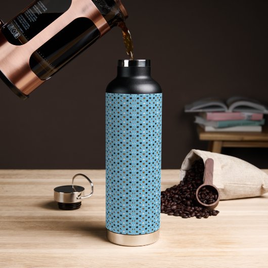 Elegante Schicke Katzenmuster Trinkflasche (Kaffee)