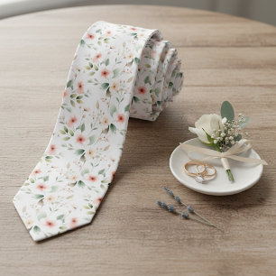 Elegante, schicke Krawatte mit floralem Kunstmuste