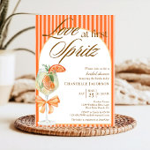 Elegante schicke Liebe im ersten Spritz-Brautparty Einladung