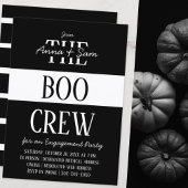 Elegante schicke, moderne, gestreifte Fall-Engagem Einladung