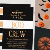 Elegante schicke, moderne, gestreifte Fall-Engagem Einladung