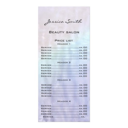 Elegante schicke, moderne luxuriöse holografische werbekarte (Vorne)