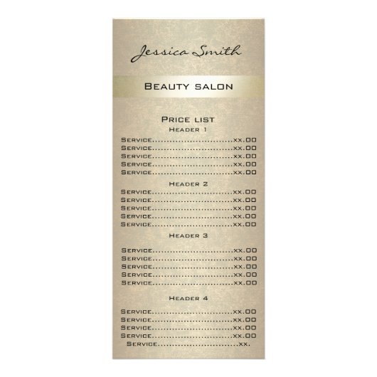 Elegante schicke moderne Luxus-Imitate Gold-Karte Werbekarte (Vorne)