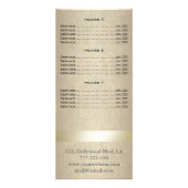 Elegante schicke moderne Luxus-Imitate Gold-Karte Werbekarte (Hinten)