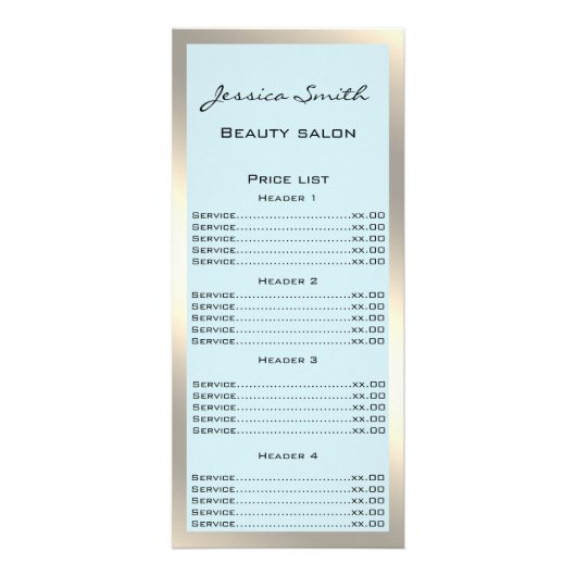 Elegante schicke, moderne Luxus-Imitate Gold-Rack- Werbekarte (Vorne)