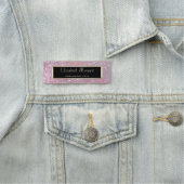 Elegante schicke Moderne, Rahmen, Glitzer Namensschild (Beispiel)