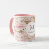 Elegante schicke romantische Rose Tasse (Vorderseite Links)
