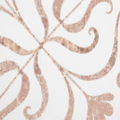 Elegante schicke Rose Gold Floral Damask Muster Li Tapete (Naht)