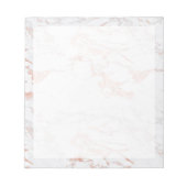 Elegante schicke Rose Notizblock (Vorderseite)