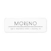 Elegante schicke Rücksendeadresse (Vorne)