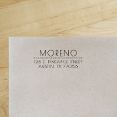 Elegante schicke Rücksendeadresse Permastempel