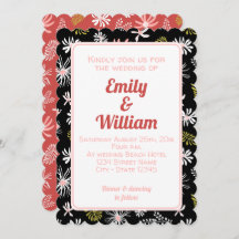 Elegante schicke, schwarz-rosa blumengeschmückte H