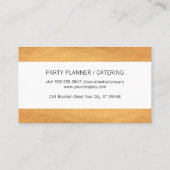 Elegante schicke Streifen Visitenkarte (Rückseite)